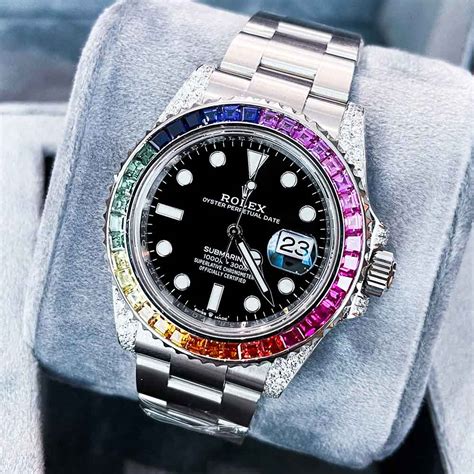 rolex inside bezel markings|genuine rolex diamond bezel.